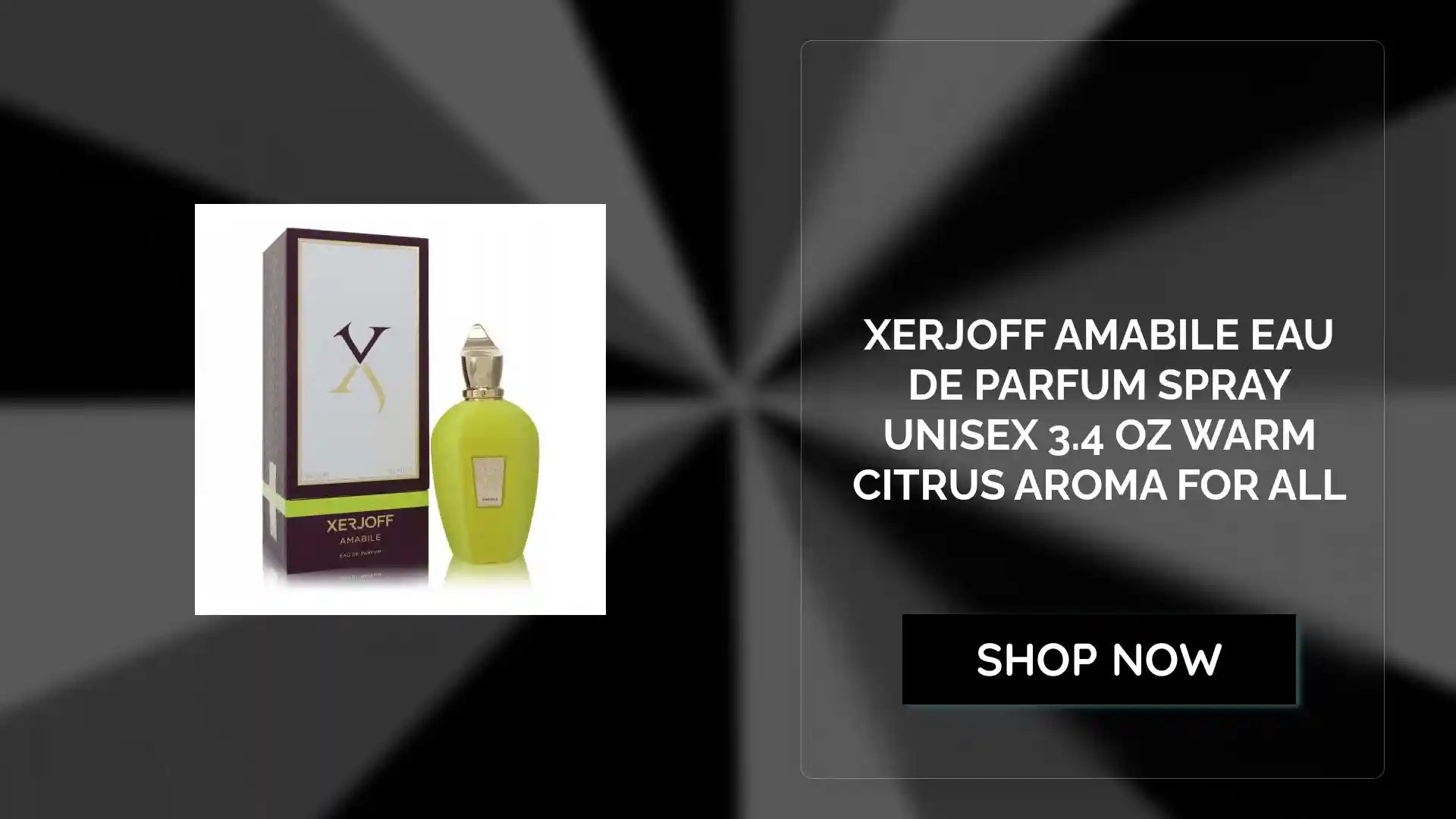 Xerjoff Amabile Eau De Parfum Spray Unisex 3.4 oz Warm Citrus Aroma for All by@Outfy