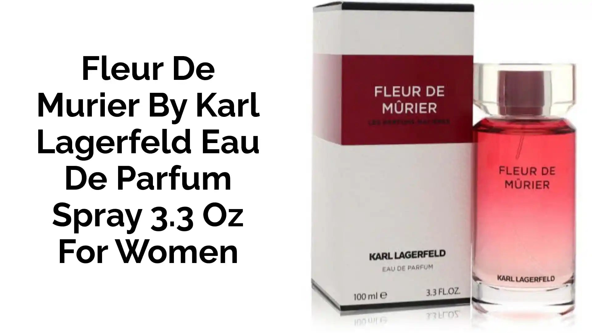 Fleur de Murier by Karl Lagerfeld Eau De Parfum Spray 3.3 oz for Women by@Outfy