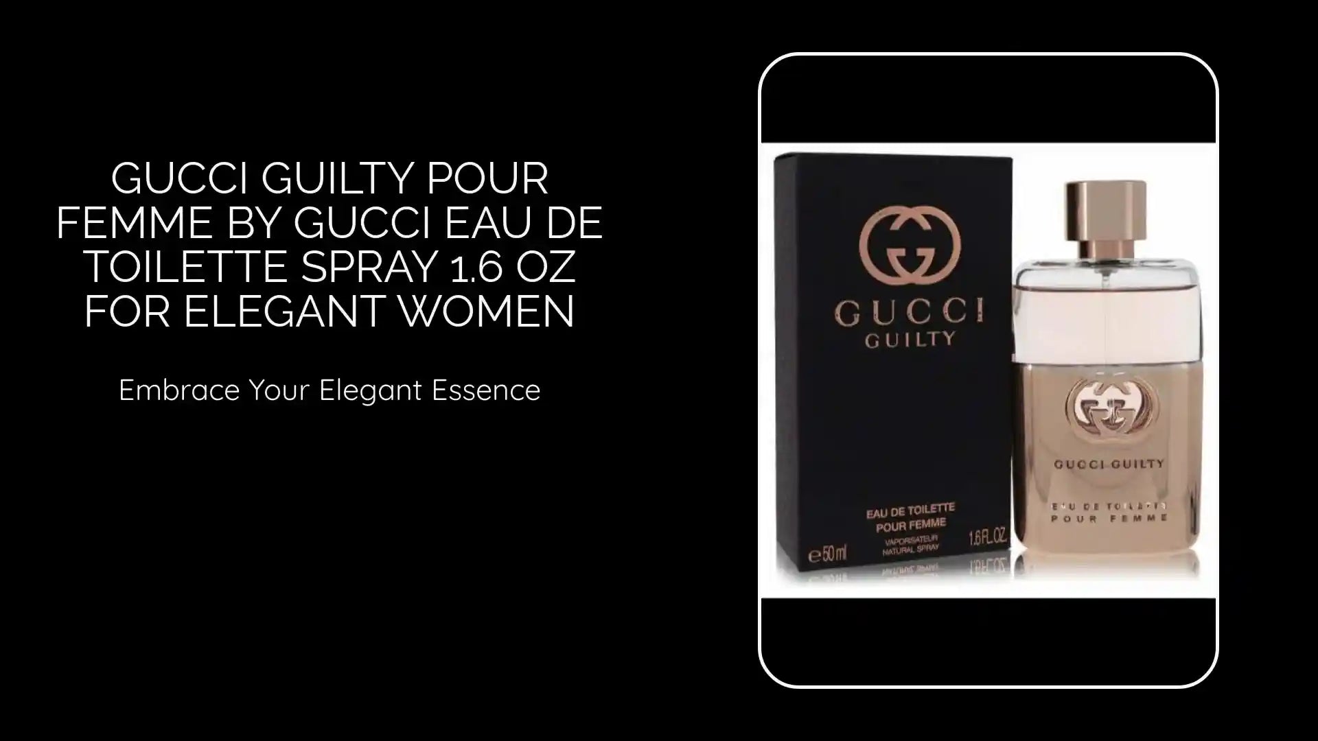 Gucci Guilty Pour Femme by Gucci Eau De Toilette Spray 1.6 oz for Elegant Women by@Outfy