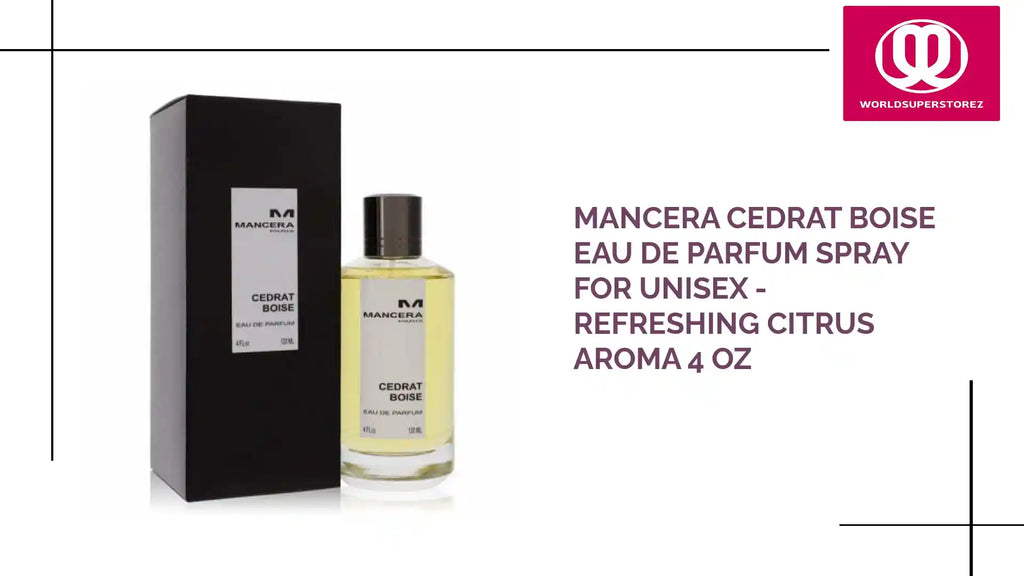 Mancera Cedrat Boise Eau De Parfum Spray for Unisex - Refreshing Citrus Aroma 4 oz by@Outfy