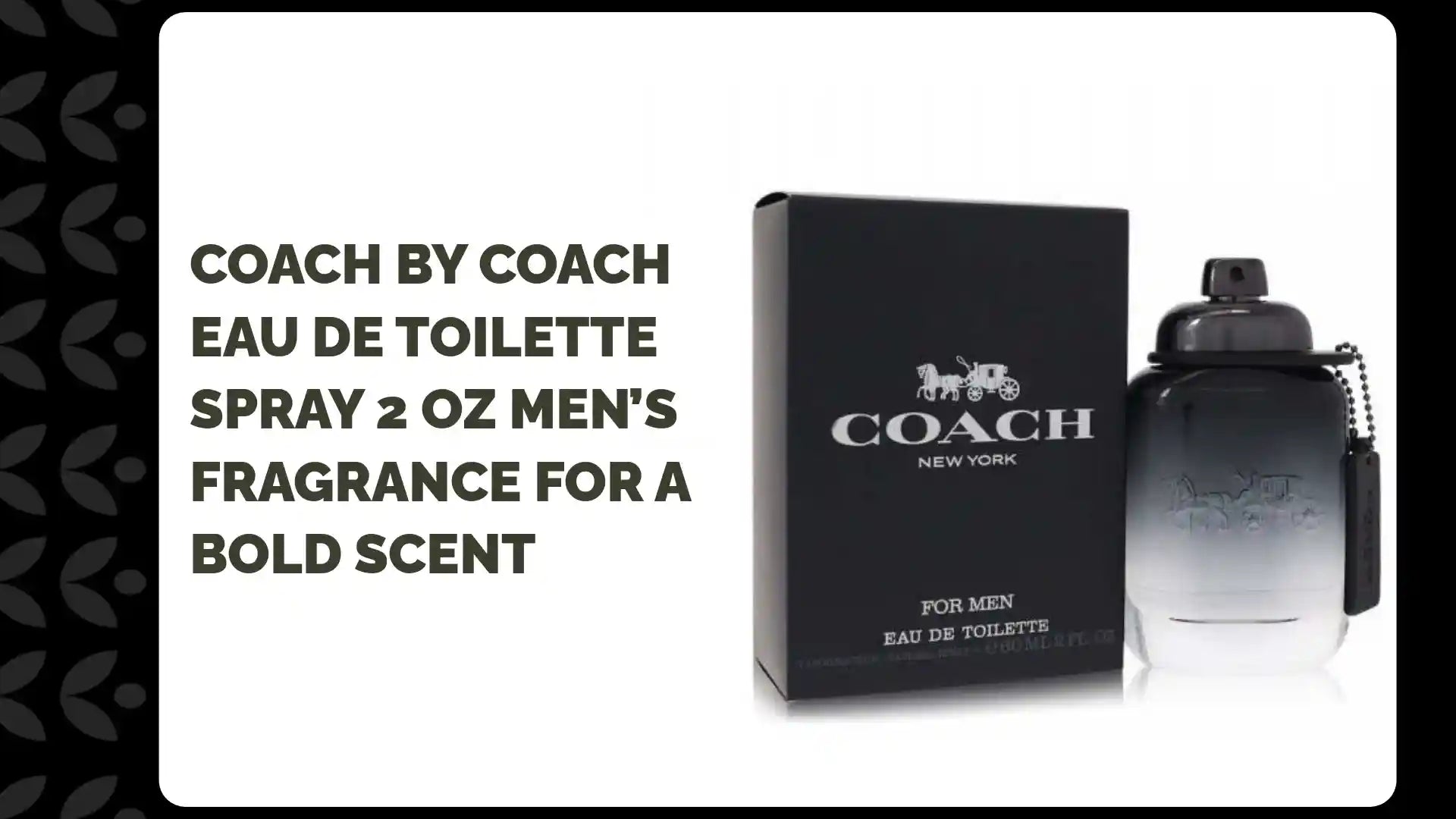 Coach by Coach Eau De Toilette Spray 2 oz Men&rsquo;s Fragrance for a Bold Scent by@Outfy