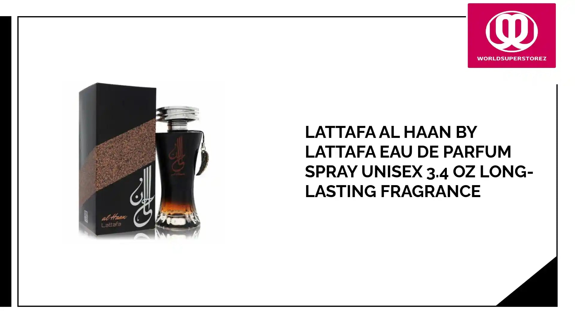 Lattafa Al Haan by Lattafa Eau De Parfum Spray Unisex 3.4 oz Long-Lasting Fragrance by@Outfy