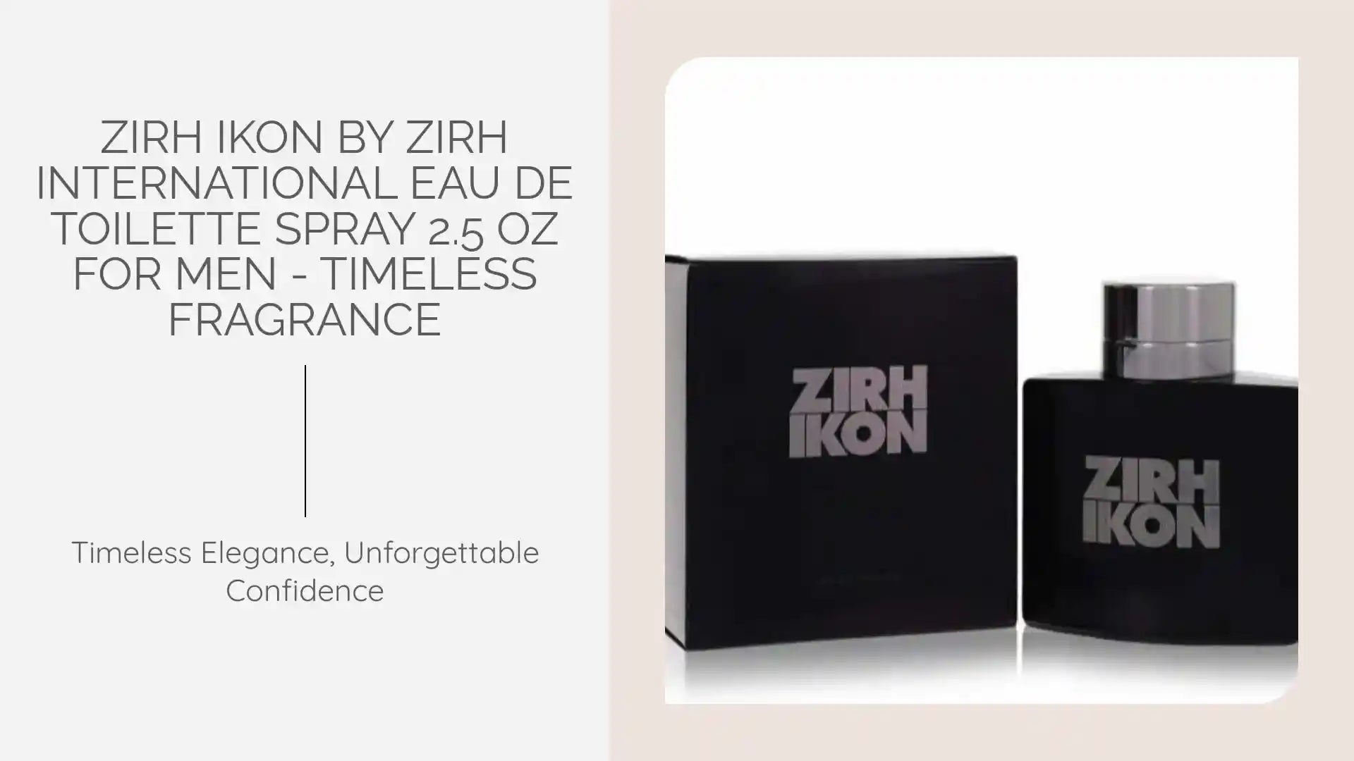 Zirh Ikon by Zirh International Eau De Toilette Spray 2.5 oz for Men - Timeless Fragrance by@Outfy