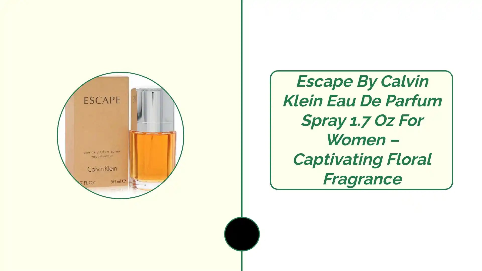 Escape by Calvin Klein Eau De Parfum Spray 1.7 oz for Women &ndash; Captivating Floral Fragrance by@Outfy