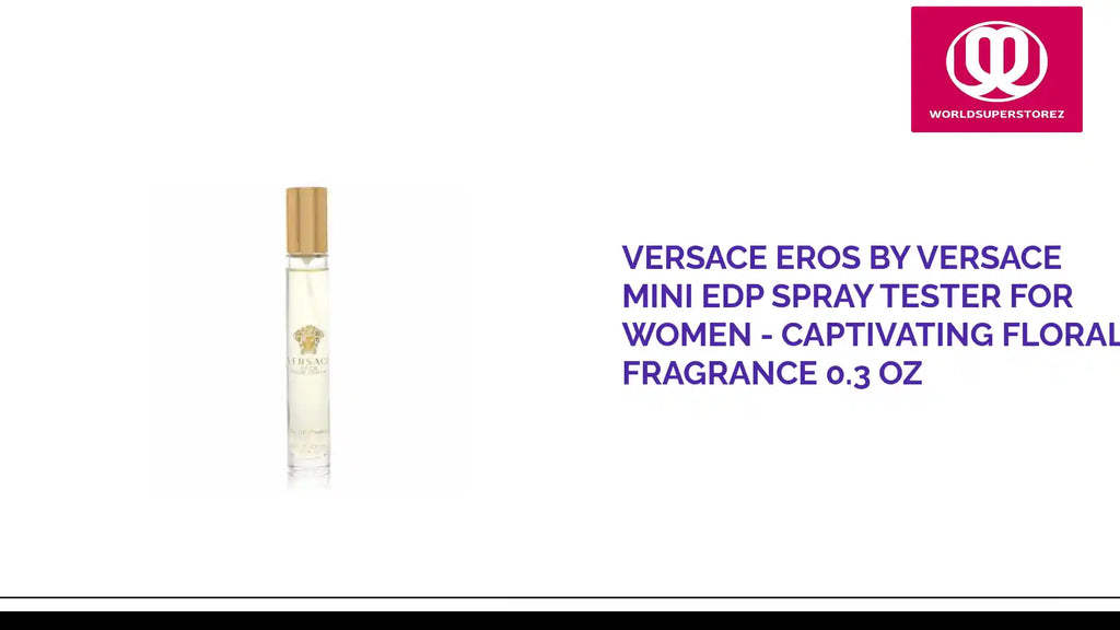 Versace Eros by Versace Mini EDP Spray Tester for Women - Captivating Floral Fragrance 0.3 oz by@Outfy