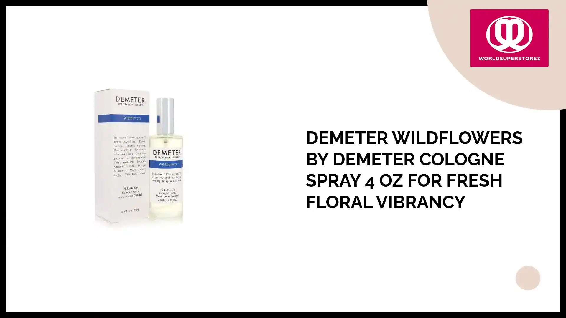 Demeter Wildflowers by Demeter Cologne Spray 4 oz for Fresh Floral Vibrancy by@Outfy