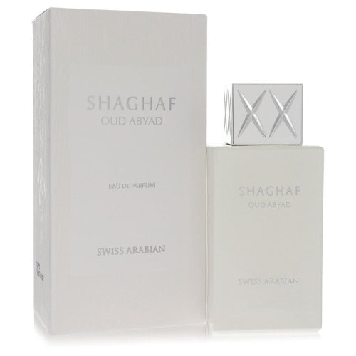 Shaghaf Oud Abyad by Swiss ArabianEau De Parfum Spray (Unisex) 2.5 oz 2.5 oz / 75 ml / Alcohol, Amber, Woody, Aldehyde, Oils Unisex