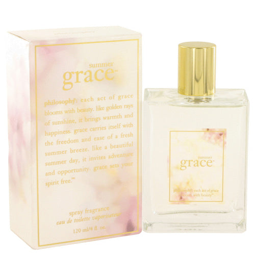 Summer Grace by PhilosophyEau De Toilette Spray 4 oz 4 oz / 120 ml / Alcohol, Amber, Woody, Aldehyde, Oils Women
