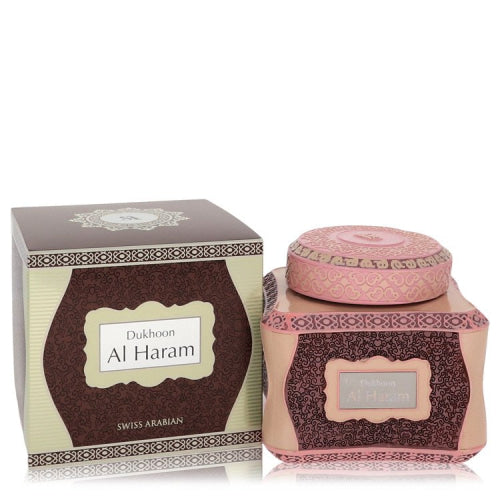 Swiss Arabian Bakhoor Dukhoon Al Haram by Swiss ArabianBakhoor Incense (Unisex) 125 grams 125 grams / 125 grams / Alcohol, Amber, Woody,