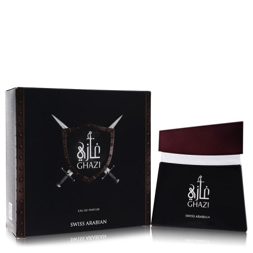 Swiss Arabian Ghazi by Swiss ArabianEau De Parfum Spray 3.4 oz 3.4 oz / 100 ml / Alcohol, Amber, Woody, Aldehyde, Oils Men