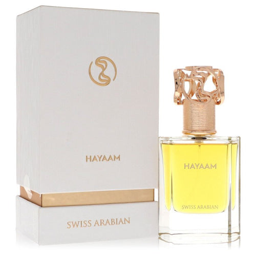 Swiss Arabian Hayaam by Swiss ArabianEau De Parfum Spray (Unisex) 1.7 oz 1.7 oz / 50 ml / Alcohol, Amber, Woody, Aldehyde, Oils Unisex