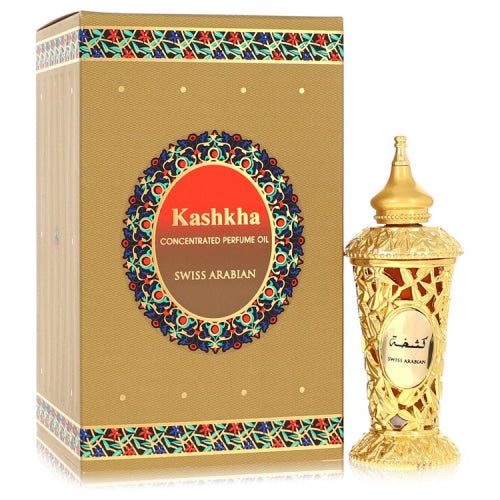 Swiss Arabian Kashkha by Swiss ArabianConcentrated Perfume Oil (Unisex) 0.6 oz 0.6 oz / 18 ml / Alcohol, Amber, Woody, Aldehyde, Oils Unisex