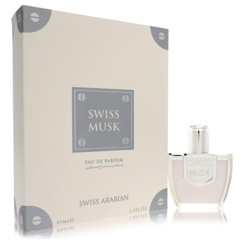 Swiss Musk by Swiss ArabianEau De Parfum Spray (Unisex) 1.5 oz 1.5 oz / 44 ml / Alcohol, Amber, Woody, Aldehyde, Oils Unisex