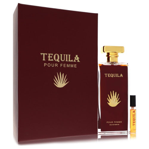 Tequila Pour Femme Red by Tequila PerfumesEau De Parfum Spray + Free.17 oz Mini EDP Spray 3.3 oz 3.3 oz / 100 ml / Alcohol, Amber, Woody,