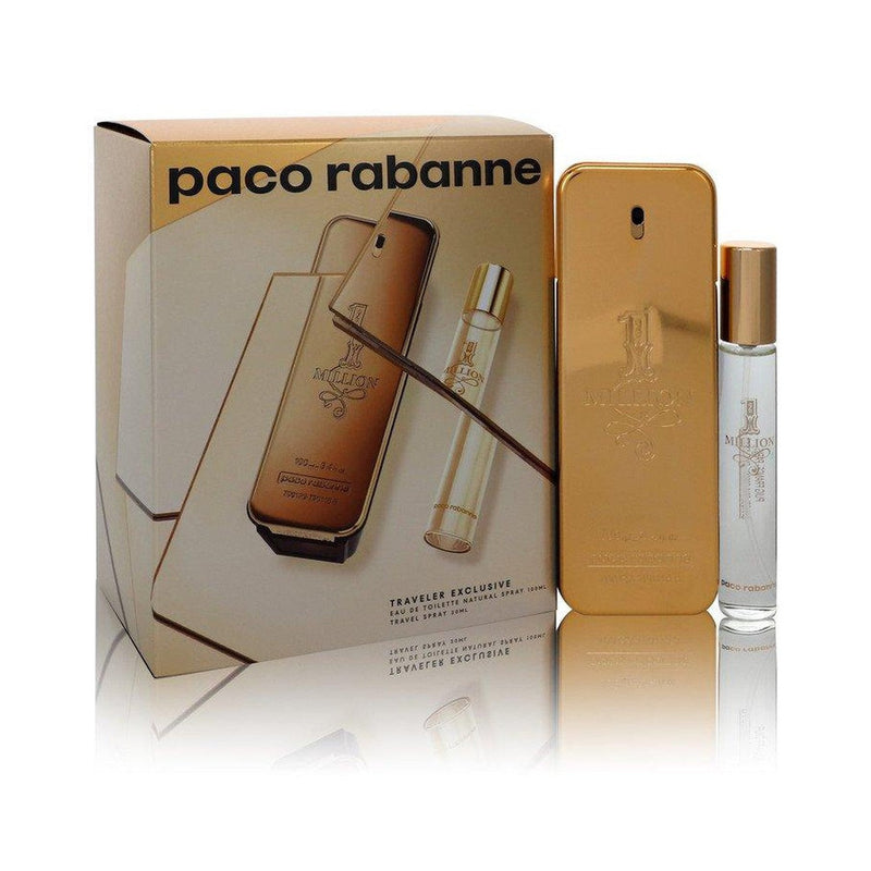 1 Million by Paco Rabanne Gift Set -- 3.4 oz Eau de Toilette Spray + .68 oz Travel Spray