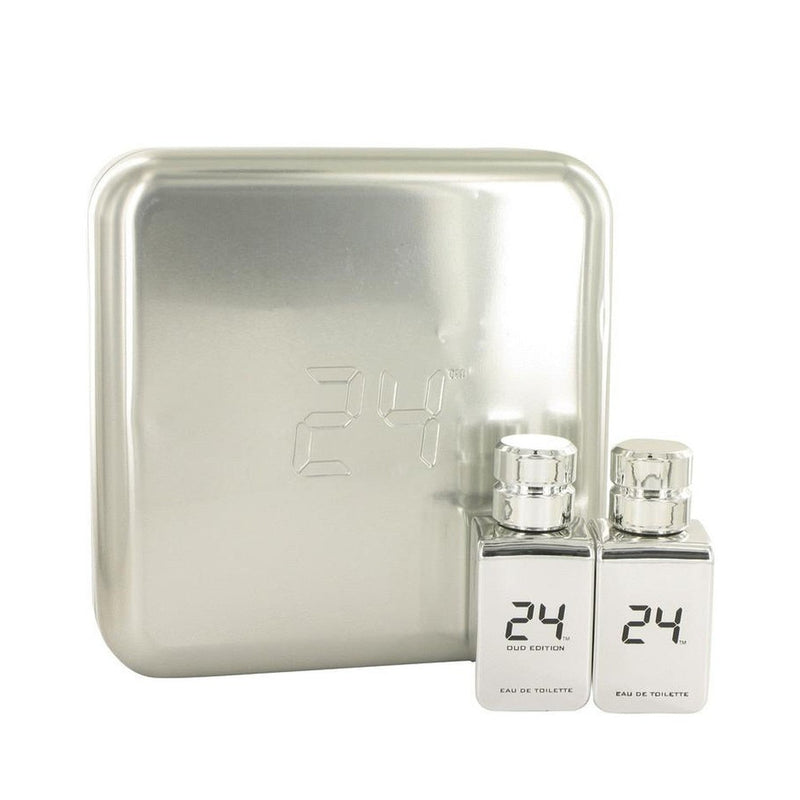 24 Platinum The Fragrance by ScentStory Gift Set -- 24 Platinum 1.7 oz Eau De Toilette Spray + 24 Platinum Oud 1.7 oz Eau De Toilette Spray
