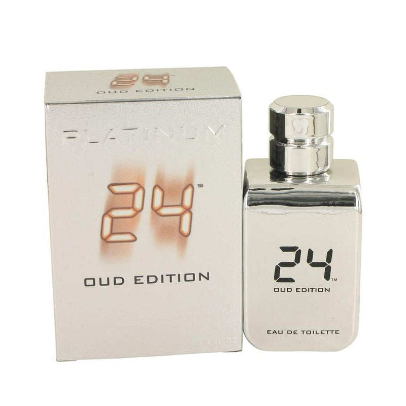 24 Platinum Oud Edition by ScentStory Eau De Toilette Concentree Spray (Unisex) 3.4 oz