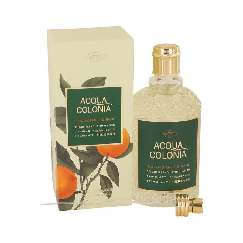 4711 Acqua Colonia Blood Orange & Basil by 4711 Eau De Cologne Spray (Unisex) 5.7 oz