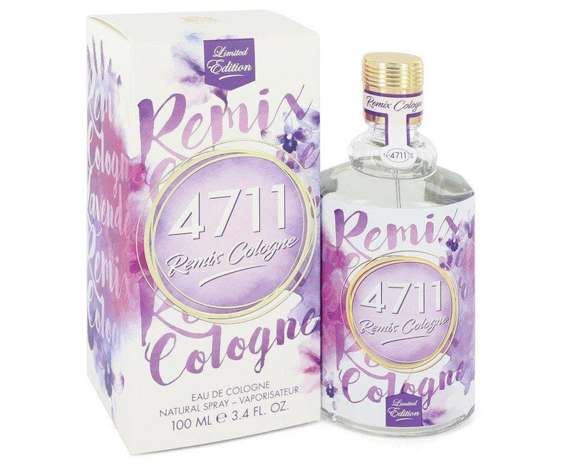 4711 Remix Lavender by 4711 Eau De Cologne Spray (Unisex) 3.4 oz