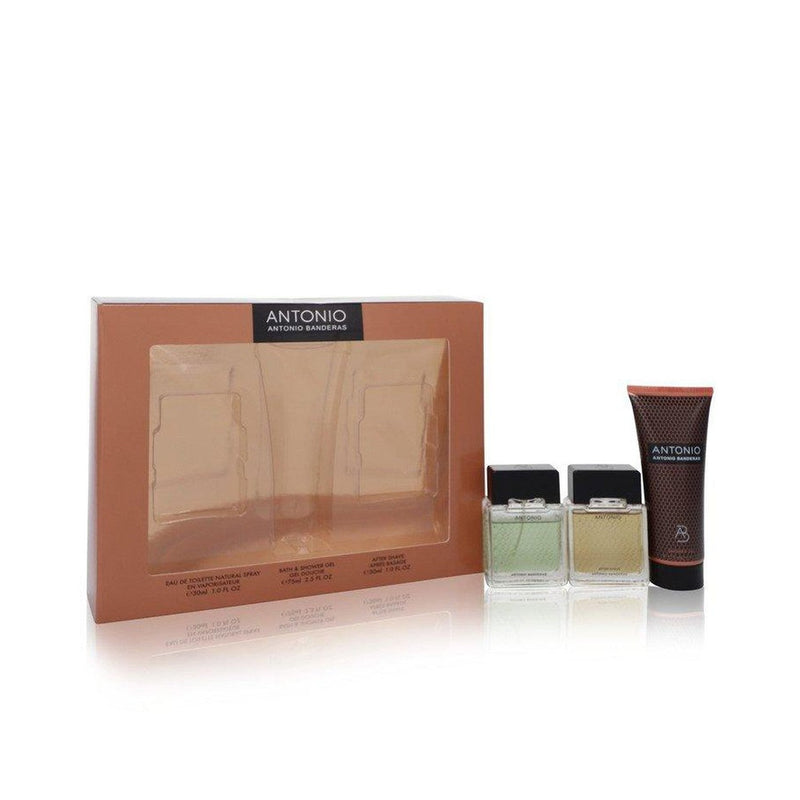 Antonio by Antonio Banderas Gift Set -- 1 oz Eau De Toilette Spray + 1 oz After Shave + 2.5 oz Bath & Shower Gel