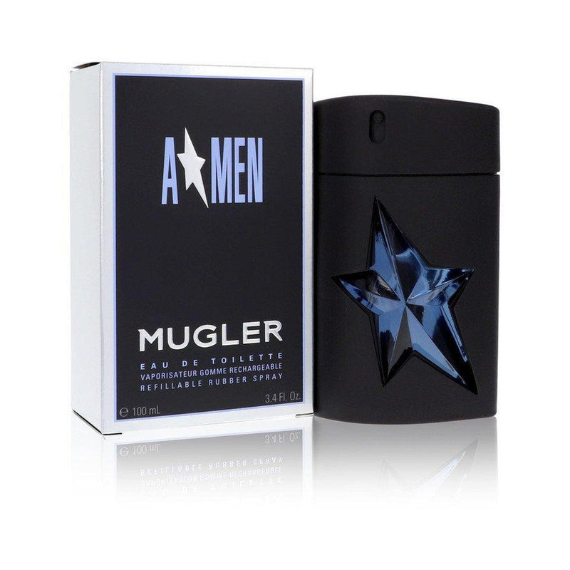ANGEL by Thierry Mugler Eau De Toilette Spray Refillable (Rubber) 3.4 oz