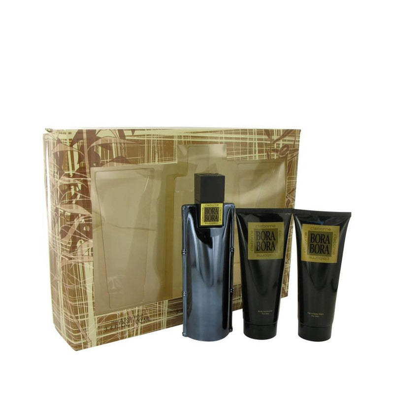 Bora Bora by Liz Claiborne Gift Set -- 3.4 oz Cologne Spray + 3.4 oz Body Moisturizer + 3.4 oz  Hair & Body Wash