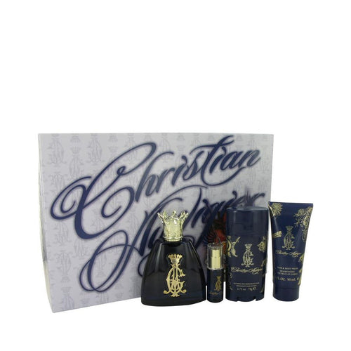 Christian Audigier by Christian Audigier Gift Set -- 3.4 oz Eau De Toilette Spray + .25 oz MIN EDT + 3 oz Body Wash + 2.75 Deodorant Stick