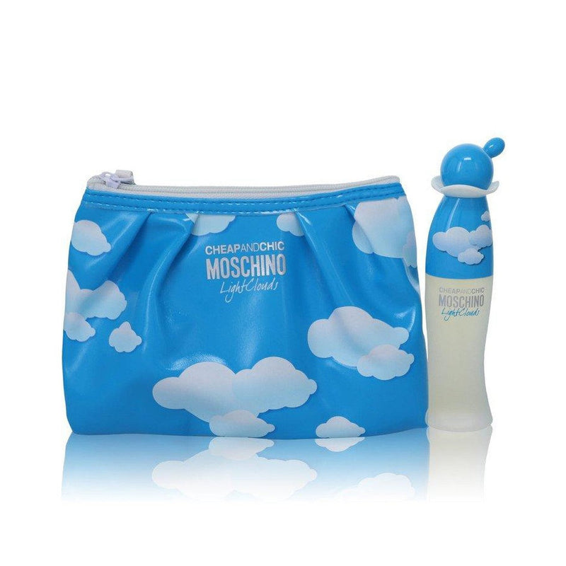 Cheap & Chic Light Clouds by Moschino Gift Set -- 1.7 oz Eau De Toilette Spray with Free Cosmetic Pouch