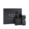 Clean Black Leather by Clean Gift Set -- 3.4 oz Eau De Toilette Spray + 2.6 oz Deodorant Stick