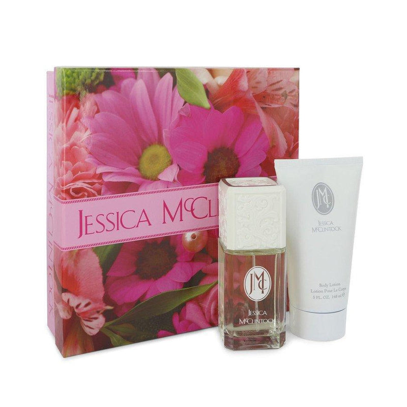 JESSICA Mc CLINTOCK by Jessica McClintock Gift Set -- 3.4 oz Eau De Parfum Spray + 5 oz Body Lotion