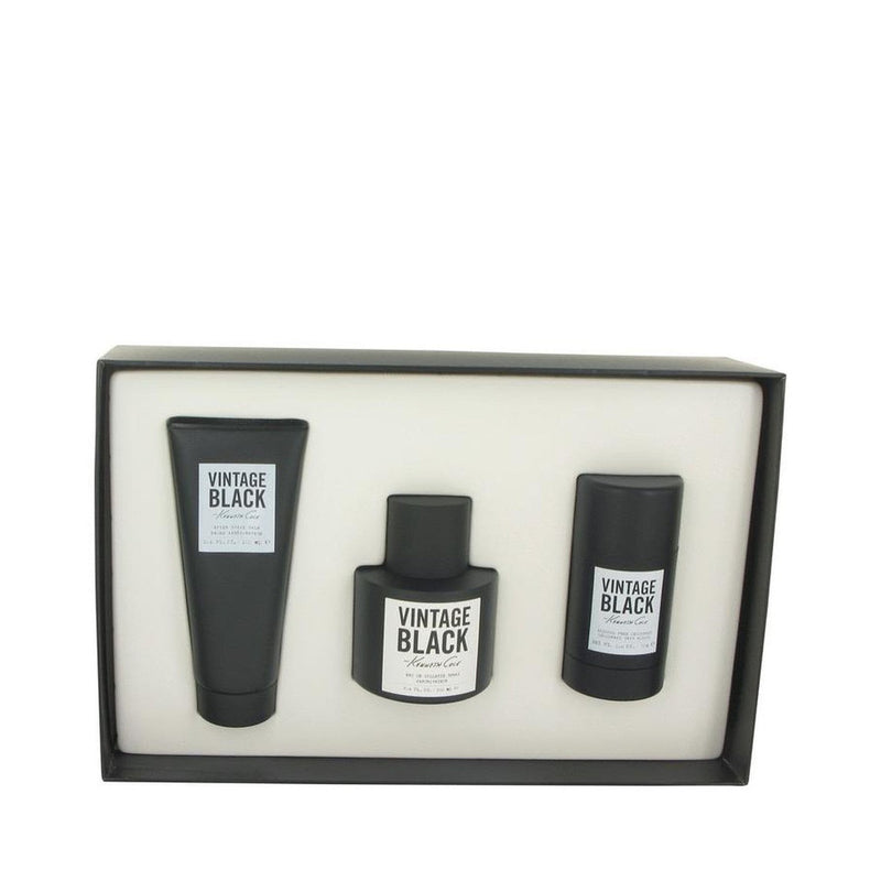 Kenneth Cole Vintage Black by Kenneth Cole Gift Set -- 3.4 oz Eau De Toilette Spray + 3.4 oz After Shave Balm +2.6 oz Deodorant Stick