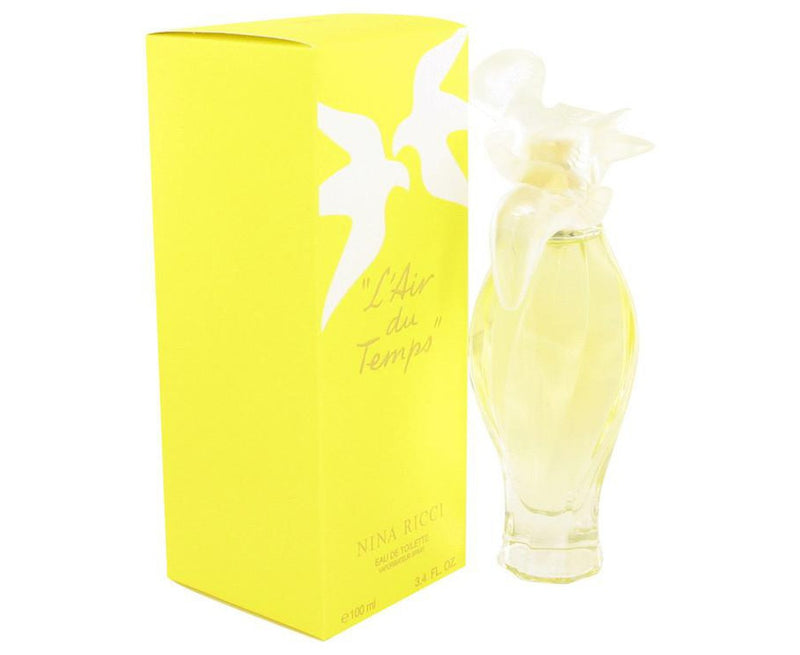 L'AIR DU TEMPS by Nina Ricci Eau De Toilette Spray With Bird Cap 3.3 oz