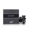 Montblanc Explorer by Mont Blanc Gift Set -- 3.3 oz Eau De Parfum Spray + 0.25 oz Mini EDP Spray + 3.3 oz Aftershave Balm