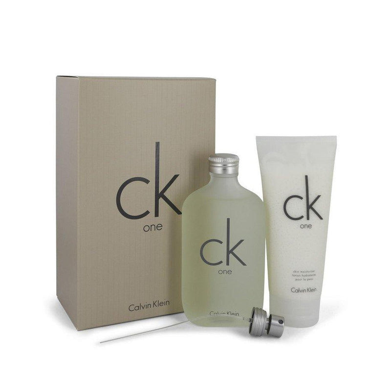 CK ONE by Calvin Klein Gift Set -- 6.7 oz Eau De Toilette Spray + 6.7 oz Body Moisturizer