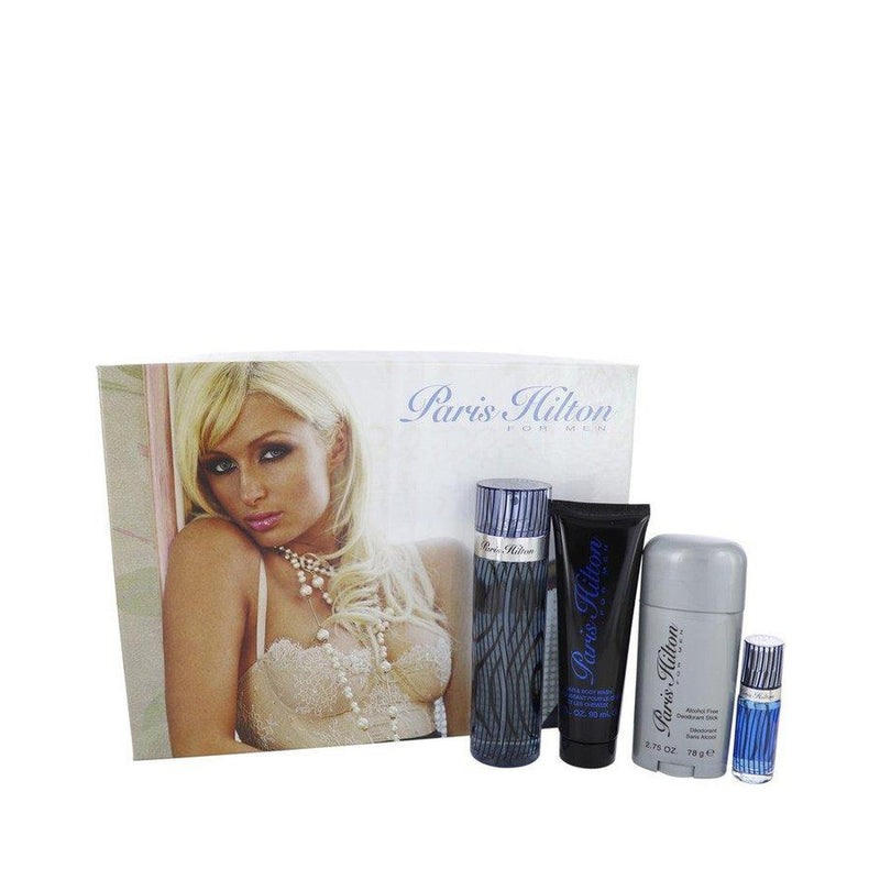 Paris Hilton by Paris Hilton Gift Set -- 3.4 oz  Eau De Toilette Spray + 3 oz Body Wash + 2.75 oz Deodorant Stick + .25 Mini EDT Spray