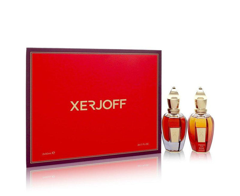 Shooting Stars Amber Gold & Rose Gold by Xerjoff Gift Set -- 1.7 oz EDP in Amber Gold + 1.7 oz EDP in Rose Gold