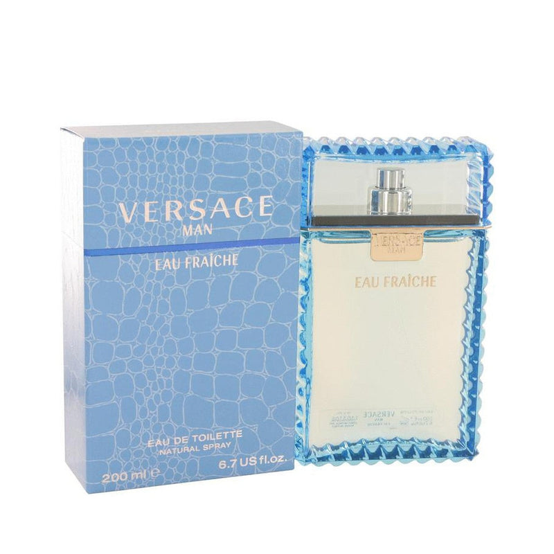 Versace Man by Versace Eau Fraiche Eau De Toilette Spray (Blue) 6.7 oz