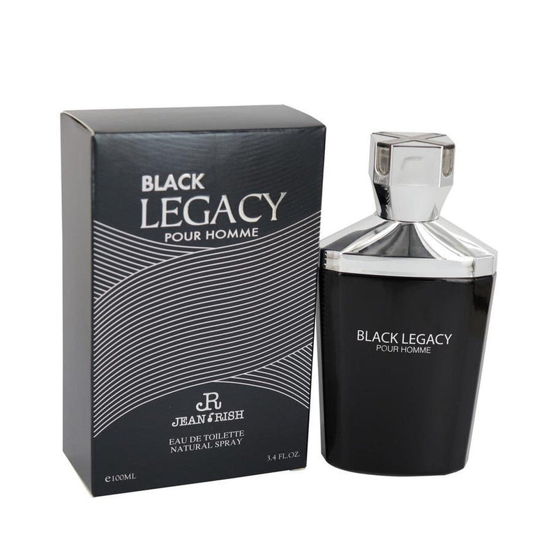 Black Legacy Pour Homme by Jean Rish Eau De Toilette Spray 3.4 oz