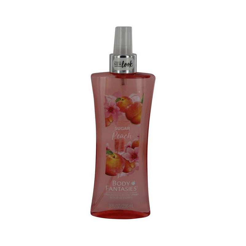 Body Fantasies Signature Sugar Peach by Parfums De Coeur Body Spray 8 oz