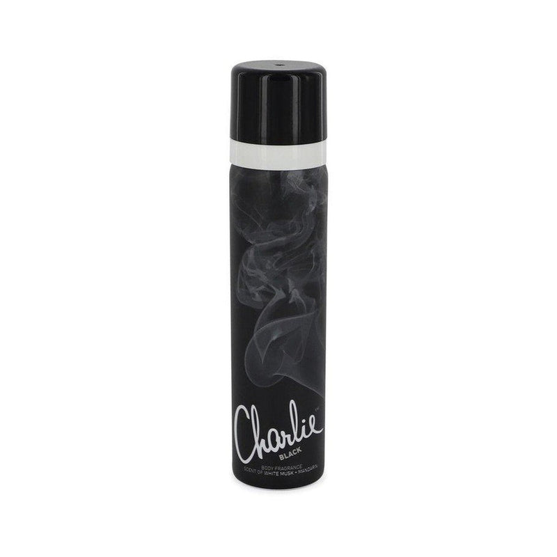 Charlie Black by Revlon Body Fragrance Spray 2.5 oz