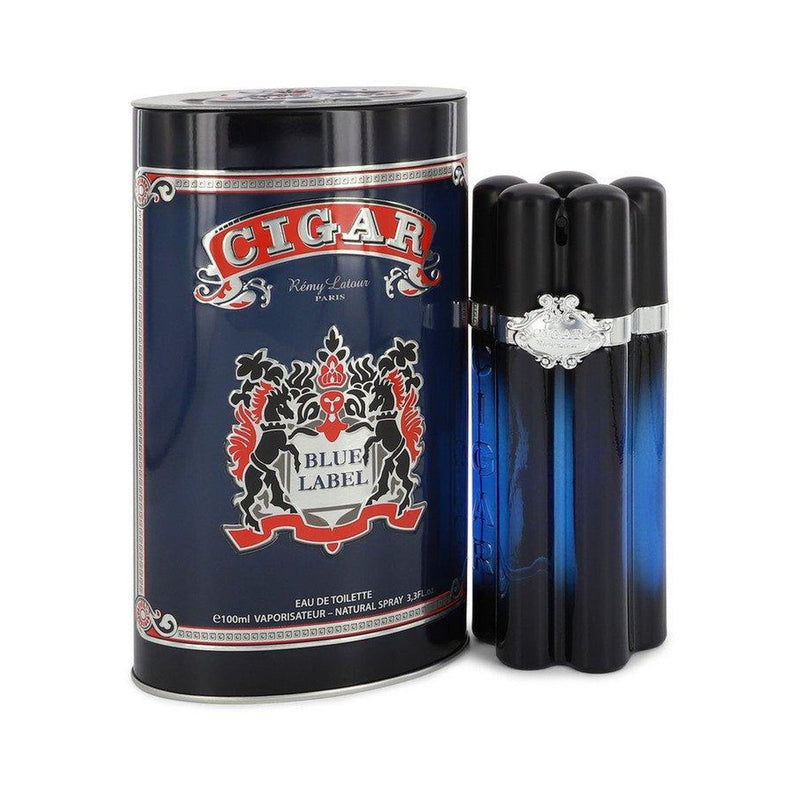 Cigar Blue Label by Remy Latour Eau De Toilette Spray 3.3 oz