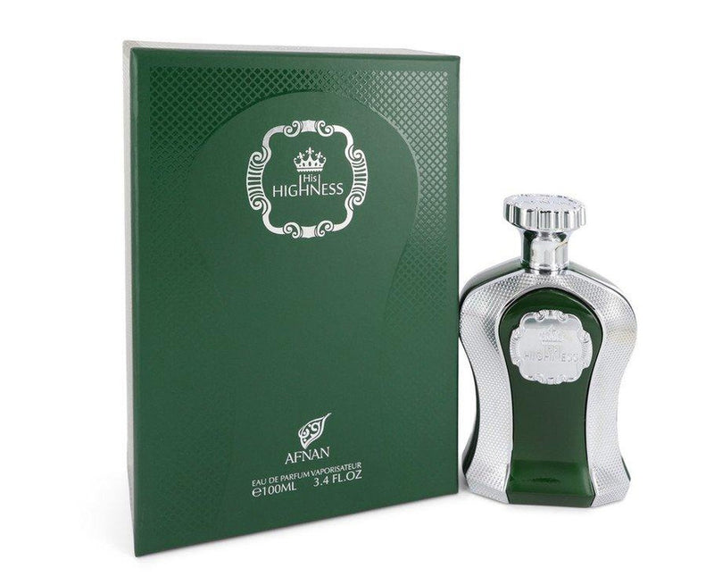 His Highness Green by Afnan Eau De Parfum Spray (Unisex) 3.4 oz