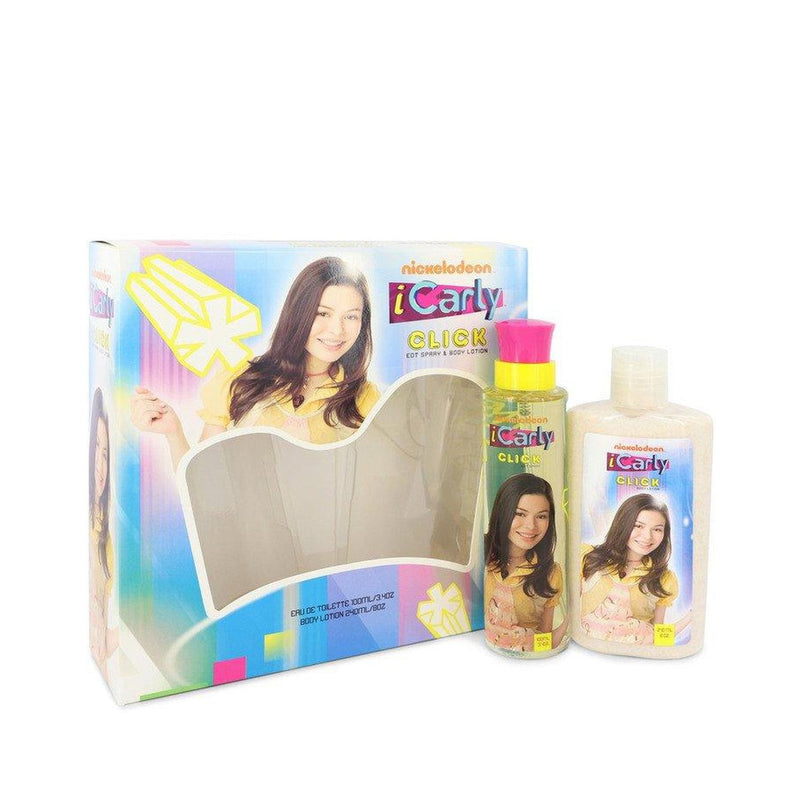 iCarly Click by Marmol & Son Gift Set -- 3.4 oz Eau De Toilette Spray + 8 oz Body Lotion