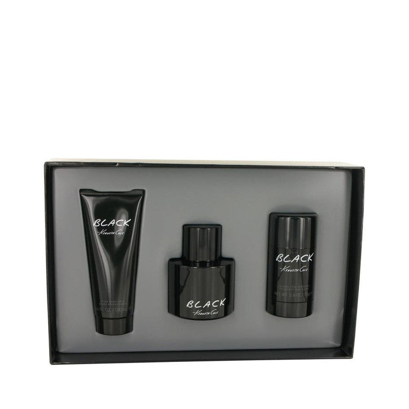 Kenneth Cole Black by Kenneth Cole Gift Set -- 3.4 oz Eau De Toilette Spray + 3.4 oz After Shave Balm + 2.6 oz Deodorant Stick