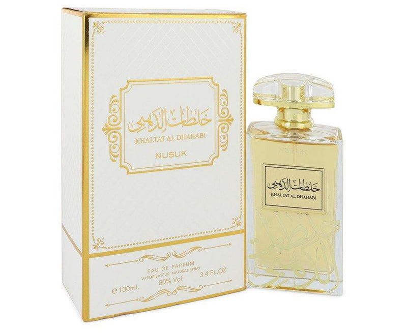 Khaltat Al Dhahabi by Nusuk Eau De Parfum Spray (Unisex) 3.4 oz