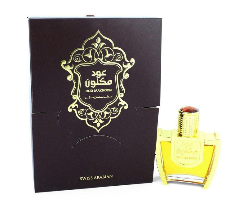 Oud Maknoon by Swiss Arabian Eau De Parfum Spray (Unisex) 3.4 oz