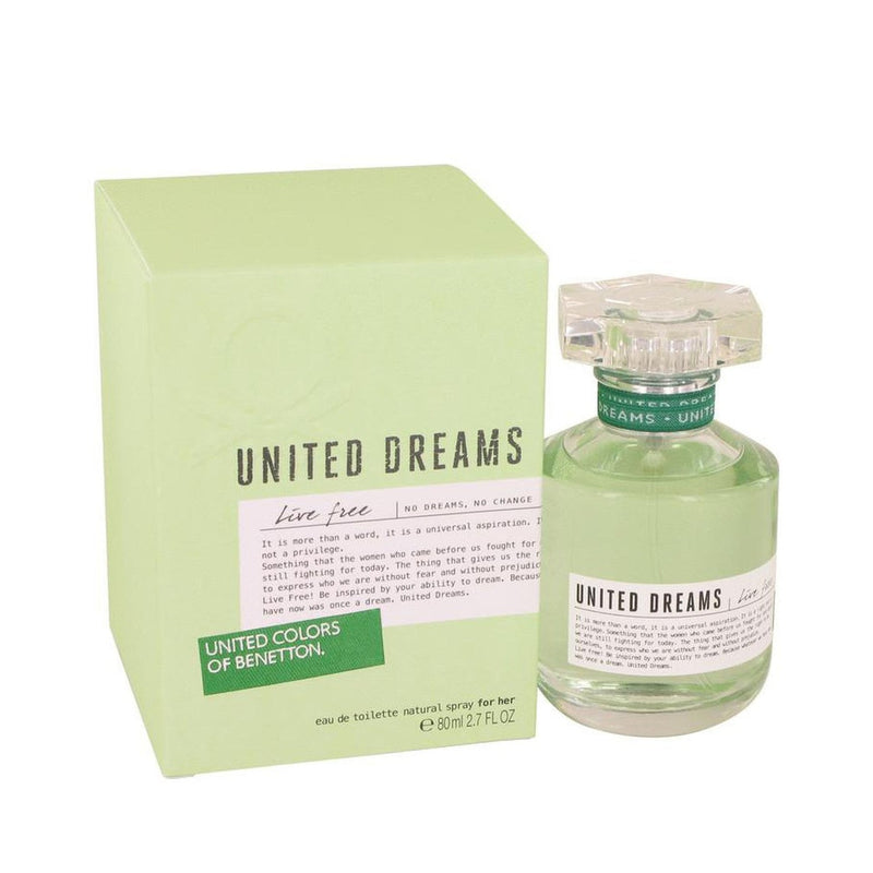United Dreams Live Free by Benetton Eau De Toilette Spray 2.7 oz